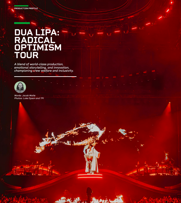 TPi Magazine Spotlights MITC in Dua Lipa Tour Profile